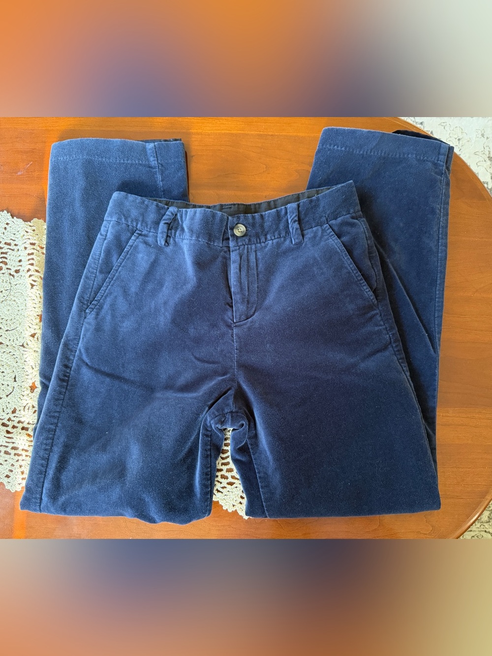 Janie and Jack Navy Corduroy Kids Pants